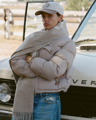 NY Crest Wool Hat - Ecru/Toffee