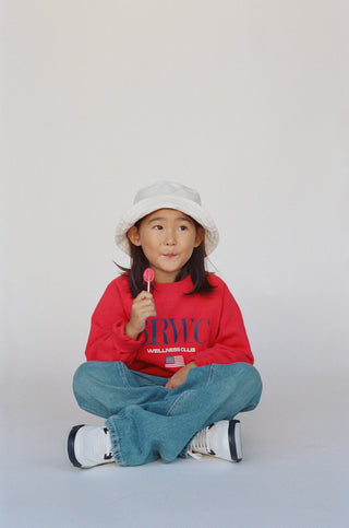 Nautical Kids Crewneck - Ruby