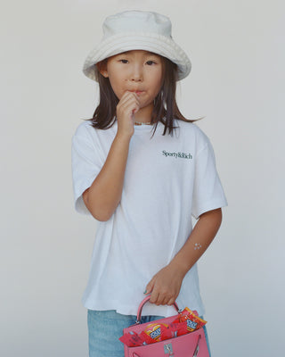 Drink More Water Kids T-Shirt - White/Forest
