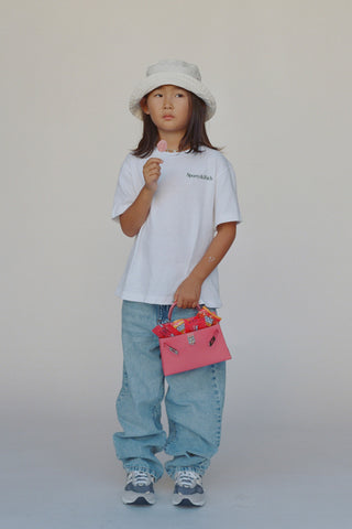 Drink More Water Kids T-Shirt - White/Forest