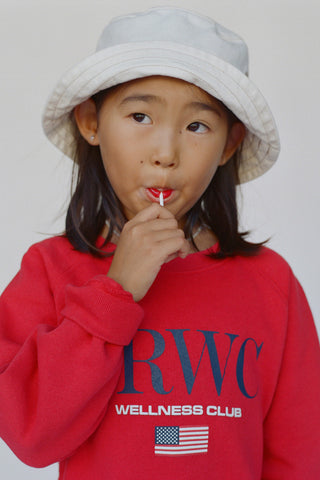 Nautical Kids Crewneck - Ruby