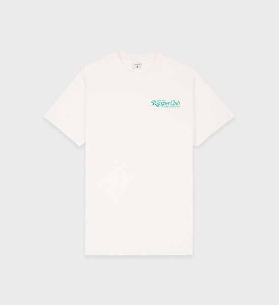 94 Racquet Club T-Shirt - Coconut/Caribbean