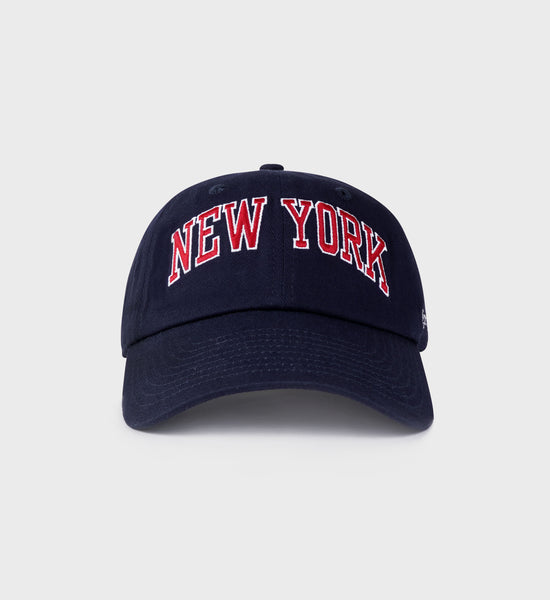 New York Ivy Hat - Navy/Ruby