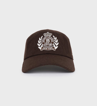 Bonnet en laine NY Crest - Chocolat