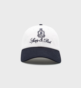 Vendome Hat - White/Navy