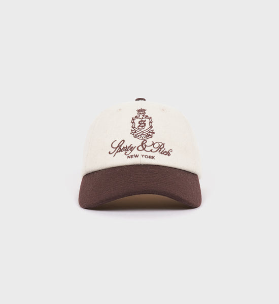 Vendome Wool Hat - Off White/Chocolate – Sporty & Rich