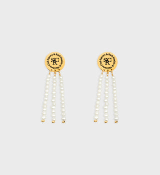 3 Pearls Earrings
