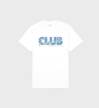 Agassi T-Shirt - White/Washed Hydrangea