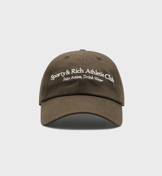Athletic Club Hat - Chocolate/White