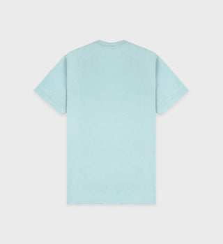 Athletic Club T-Shirt - Aqua/White