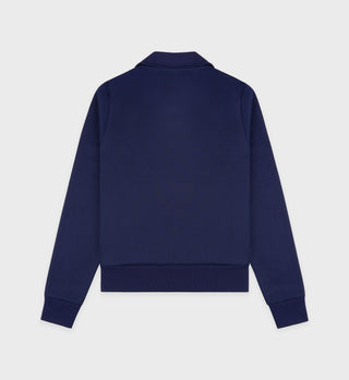 Adidas Track Quarter Zip - Navy/White