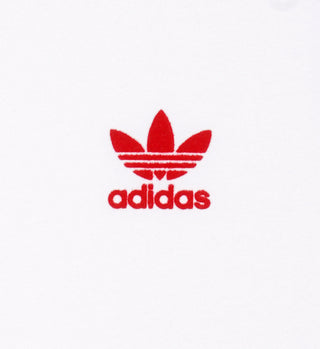 Adidas Two Tone Ringer Tee - White/Sports Red