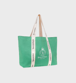 Crown Logo Club Tote Bag - Verde/White