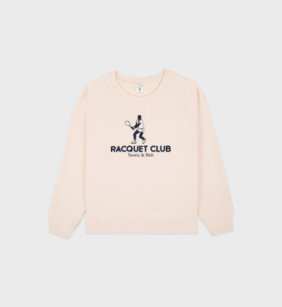 Crewneck enfant Racquet Club - Crème/Marine