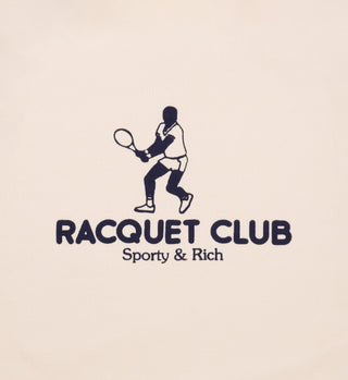 Racquet Club Kids Crewneck - Cream/Navy