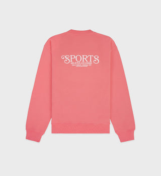 Bardot Sports Crewneck - Strawberry/White