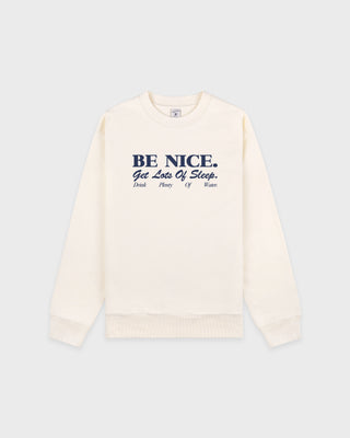 Be Nice Crewneck - Cream