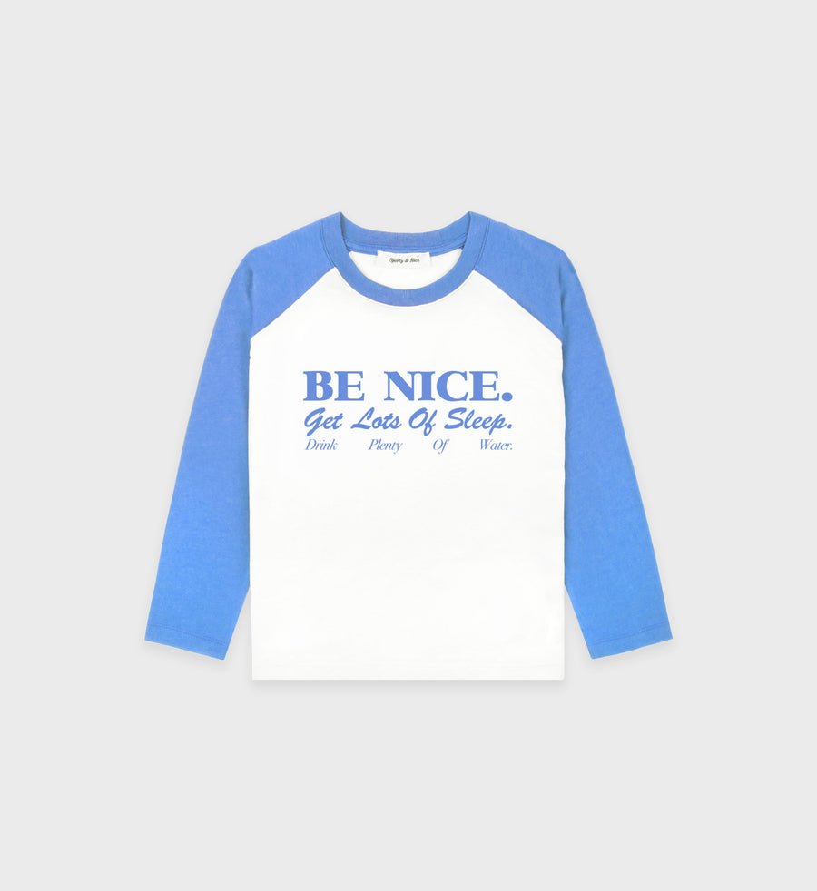 Sporty & Rich Kids Be Nice T-Shirt in Grey