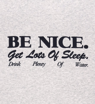 Be Nice Kids Ringer Tee - Heather Gray/Navy