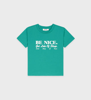 Be Nice Kids T-Shirt - Spring Green