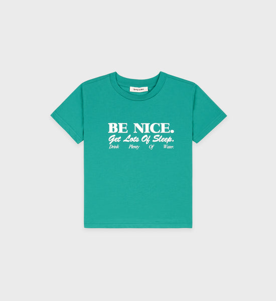 Be Nice Kids T-Shirt - Spring Green – Sporty & Rich 