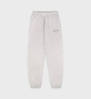 Beverly Script Soft Sweatpant - Heather Gray/Navy