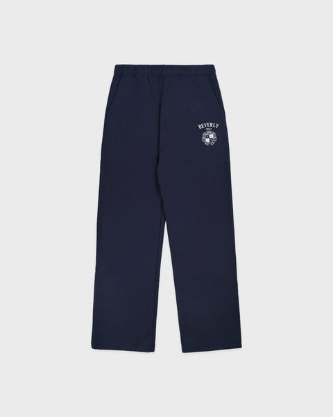 BH Crest Wide Sweatpant - Navy/White