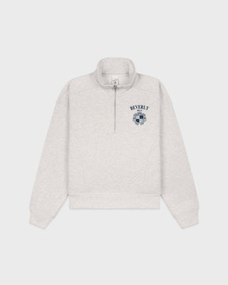 BH Crest Quarter Zip - Heather Gray/Navy