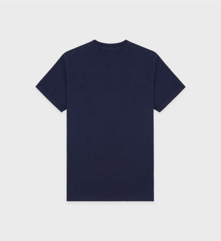 Beverly Hills Crest Soft T-Shirt - Navy/White