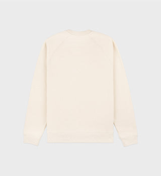 Beverly Hills Riding Club Soft Crewneck - Cream/Navy