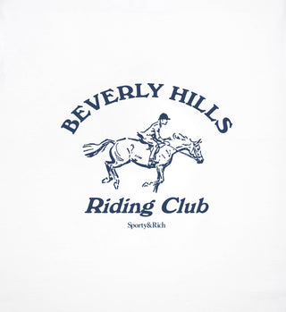 Beverly Hills Riding Club Soft T-Shirt - White/Navy