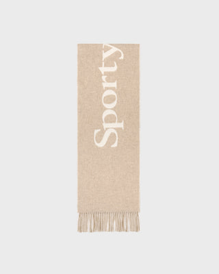 Big Serif Scarf - Ecru