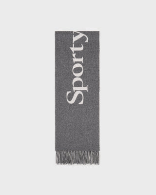 Big Serif Scarf - Gray