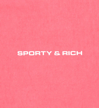 Bold Logo Quarter Zip - Cotton Candy/White