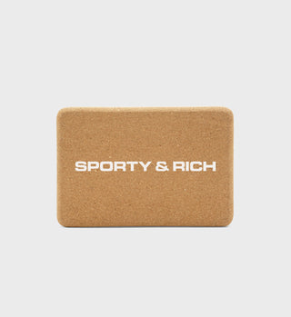 Bold Logo Cork Yoga Block