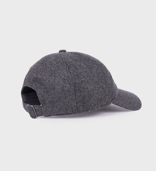 Boucle S Wool Hat - Dark Gray/Cream