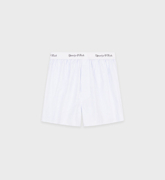 Oxford Boxer Short - Blue Striped