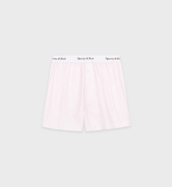 Oxford Boxer Short - Rose Striped