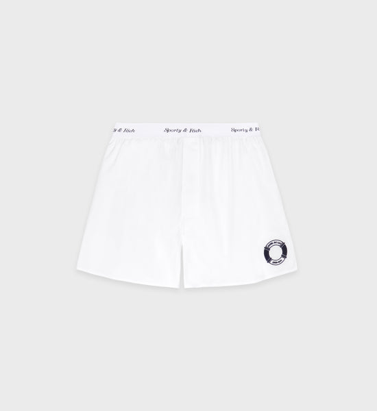 Buoy Boxer Short - White/Navy