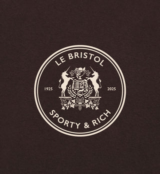 Bristol Crest 100th Crewneck - Chocolate/Cream