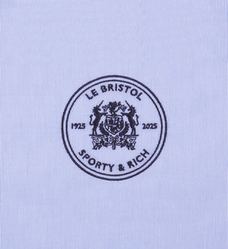 Bristol Crest Oversized Shirt - White/Navy Stripe