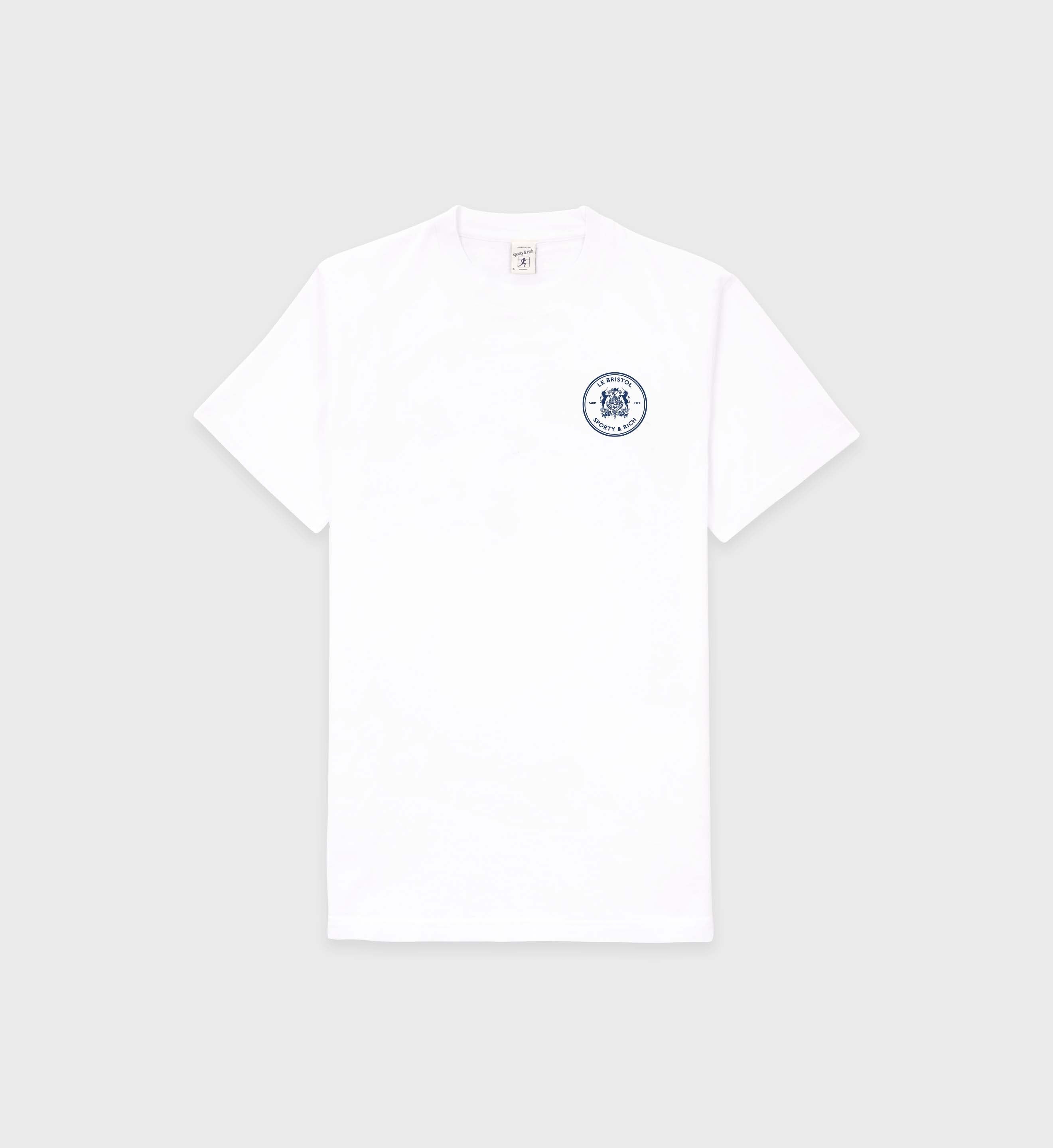 Bristol Crest T-Shirt - White/Navy