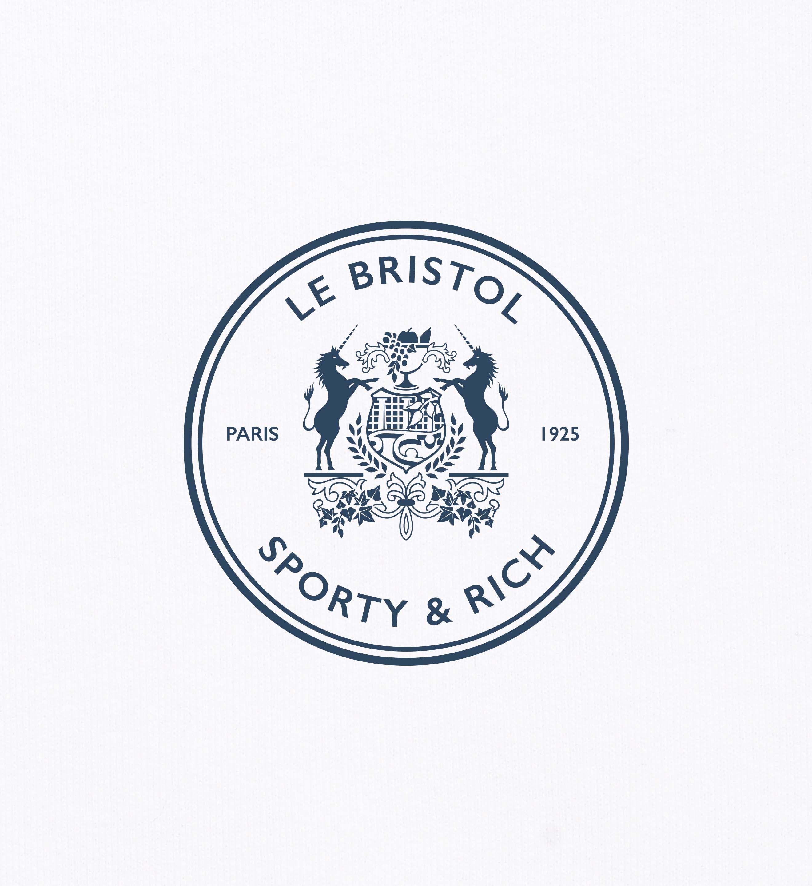 Bristol Crest T-Shirt - White/Navy