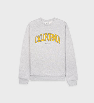 California Crewneck - Heather Gray/Gold