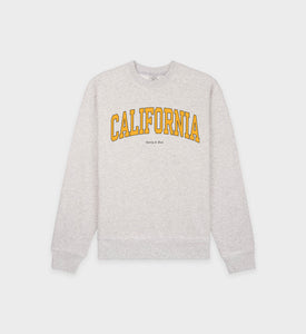 California Crewneck - Heather Gray/Gold