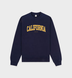 Crewneck California - Marine/Doré