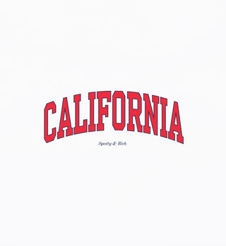 Sweat California - Blanc/Rouge Brillant