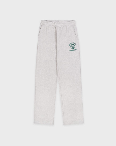 California Emblem Wide Sweatpant - Heather Gray/Forest