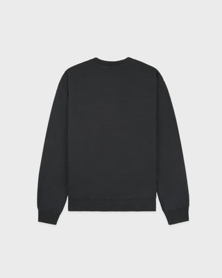 Black sweatshirt on a light gray background