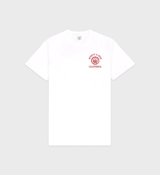 T-Shirt California Emblem - Blanc/Rubis